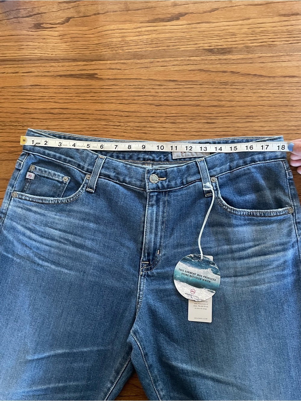 AG Adriano Goldschmied Ex-Boyfriend Slouchy Slim Jeans NWT Plus Size 33 - Picture 5 of 9